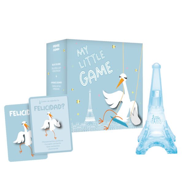 LITTLE PARIS BLUE SET GAME (TORRE 50ML + CARTA EMOCION)