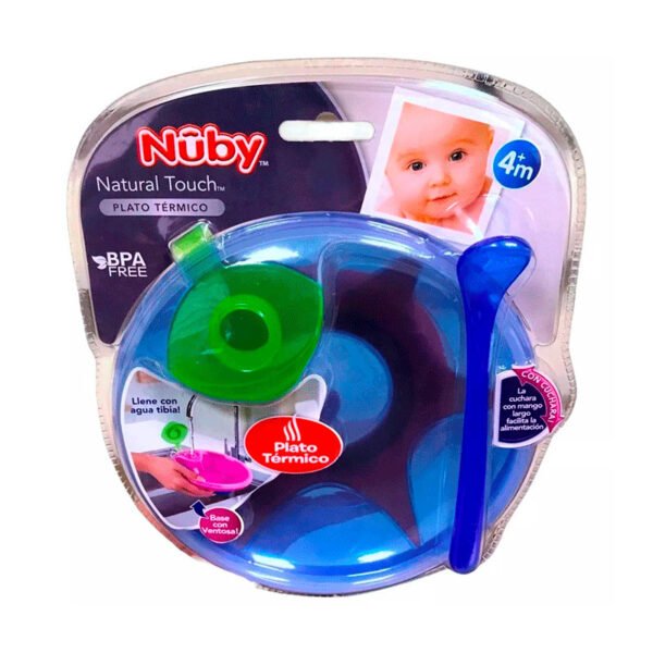 NUBY PLATO TERMI C/CUCHARA C/VENTOSA