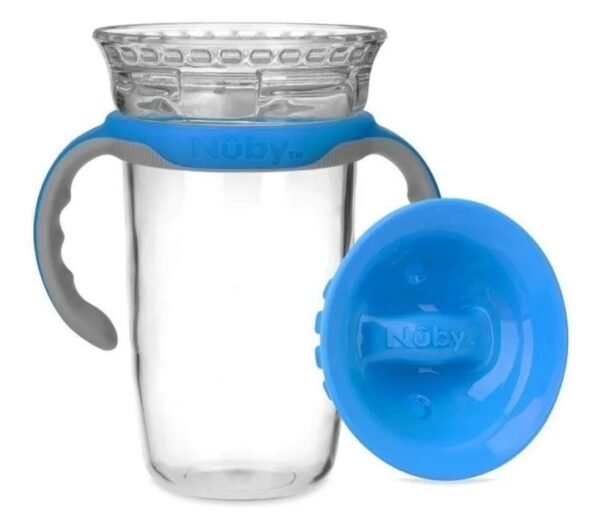 NUBY VASO 360 SMART EDGE CON ASAS DESMONTABLES X 300ML